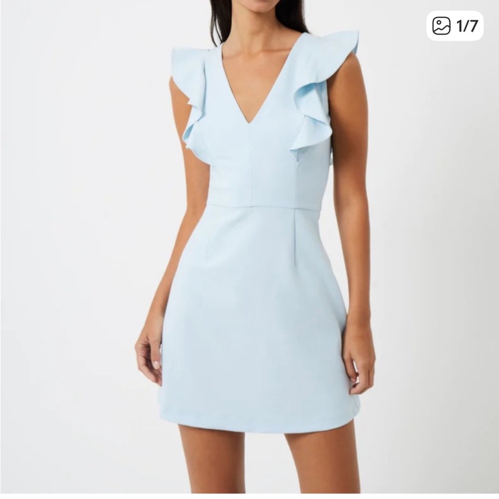 French Connection whisper Ruffle dress